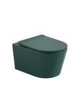 Унитаз подвесной Sapbox Lumara SB1124C1-MDG Rimless темно-зеленый матовый