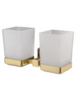 Стакан для зубных щеток Wonzon & Woghand Roma WW-7228 бронза брашированный с держателем