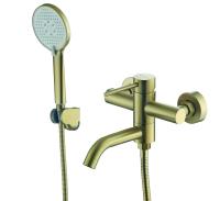 Смеситель для ванны Voda Vessel Gold VSL54G золотой сатин матовый