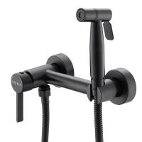 Смеситель гигиенический Voda Vessel Black VSL02B VODA черный матовый