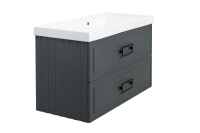 Тумба под раковину LaFenice Cubo FNC-01-CUB-G-100-2 100 см серая матовая