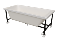 Ванна акриловая Radomir Дижон 180x70 2-01-0-0-1-280Р пристенная c каркасом