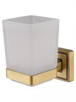 Стакан для зубных щеток Wonzon & Woghand Roma WW-7221 бронза брашированный с держателем