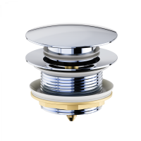 Донный клапан для ванны Wonzon & Woghand WW-SS105-CR хром глянцевый