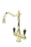 Смеситель для кухонной мойки Boheme Tradizionale Oro 112-BSW глянцевое золото