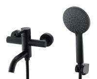 Смеситель для ванны Voda Vessel Black VSL54B черный матовый