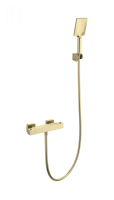Смеситель для душа Wonzon & Woghand WW-B2026-A-BG золото брашированный с термостатом и гарнитуром