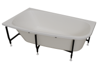 Ванна акриловая Radomir Рона 170x95 L 1-01-0-1-1-344 c каркасом