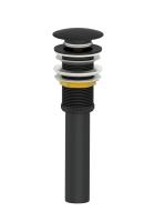 Донный клапан для раковины Wonzon & Woghand WW-88SS04-MB черный матовый