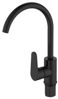 Смеситель для кухонной мойки Voda Waterfall WF519RB черный матовый