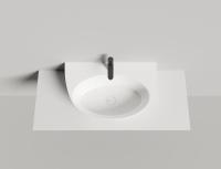 Накладная раковина Salini Alda Wall 03 140323M 45 см белая матовая