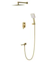 Душевой комплект Wonzon & Woghand Forza WW-939031-BG золото брашированный встраиваемый