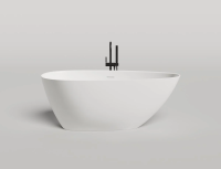 Ванна из литьевого камня Salini Paola 160x80 1015103G белая глянцевая отдельно стоящая