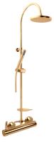 Душевая стойка со смесителем Webert Rimini RI870105010 золото глянцевая