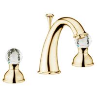 Встраиваемый смеситель для раковины Webert Karenina KA750101010 золото глянцевый с донным клапаном