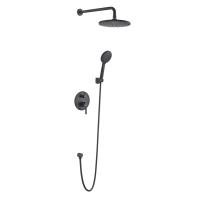 Душевой комплект со смесителем Voda Vessel Black VSLB Set_3in1 черный матовый встраиваемый