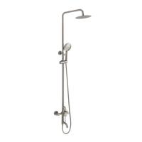 Душевая стойка со смесителем Voda VST220VSL сатин матовая