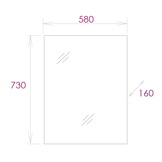 Зеркальный шкаф Onika Венеция 205843 60 см белый
