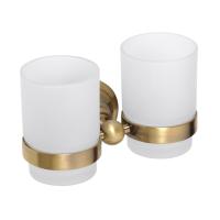 Стакан для зубных щеток двойной Bemeta Retro 144110027 бронза глянцевая