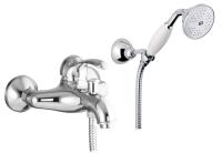 Смеситель для ванны Webert Aurora AU850101015 хром глянцевый с душевым гарнитуром