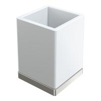 Стакан для зубных щеток Boheme Qubic 10961-NB никель