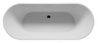 Ванна из литьевого мрамора Riho Barselona 170x70 B117001105 белая матовая отдельно стоящая