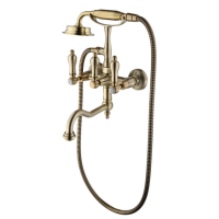 Смеситель для ванны Caprigo Adria-Classic Metal Edition 03M-510-vot бронза с душевым гарнитуром