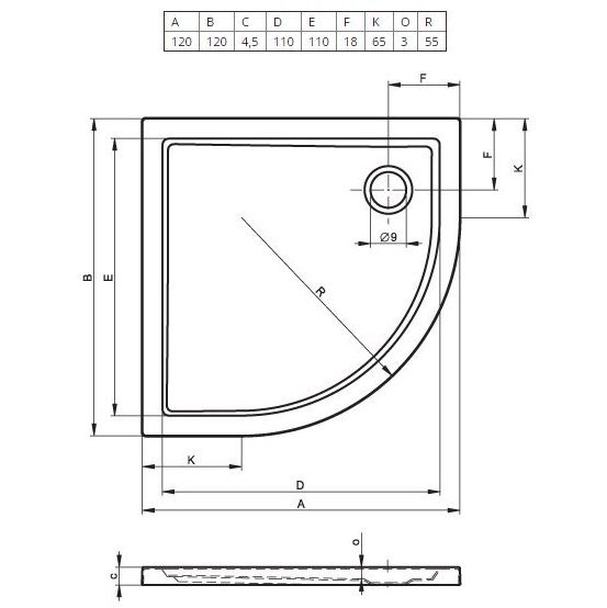 Душевой поддон Riho Zurich 100x100 D001024005 белый