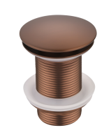 Донный клапан Boheme 612-BRB брашированная бронза с переливом