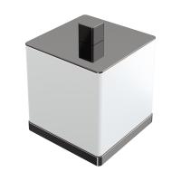 Стакан для ватных дисков Boheme Qubic 10964-SGM графит глянец