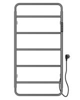 Полотенцесушитель электрический Wonzon & Woghand Wismar WW-AL202-GM темный графит брашированный