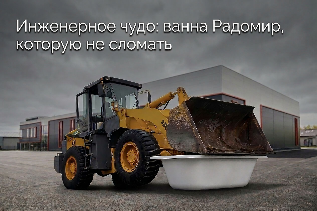 Испытания на прочность: как компания Radomir проверила надёжность своих ванн?