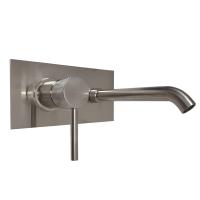 Встраиваемый смеситель для раковины Webert Elio EL830606345 никель матовый