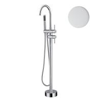 Смеситель напольный Webert Rimini RI851101740 белый матовый с душевым гарнитуром