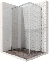 Душевой уголок Ambassador Queen 120x80x200 L 11011106L профиль хром, стекло прозрачное