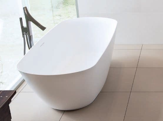 Ванна из литьевого мрамора Riho Bilo 165x75 B128001105 белая матовая отдельно стоящая