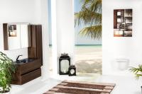 Зеркальный шкаф Armadi Art Vallessi 80 см 547-D с подсветкой dark oak