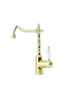 Смеситель для кухонной мойки Boheme Tradizionale Oro 102-SW глянцевое золото