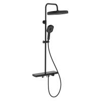 Душевая стойка со смесителем Esko ST350Black черная матовая