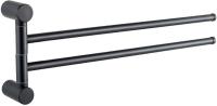 Полотенцедержатель Haiba HB8412-7 черный двойной