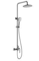 Душевая стойка со смесителем Wonzon & Woghand Blend WW-A30103-CR хром глянцевая