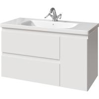 Тумба с раковиной Caprigo Forte 36115R-SF027 100 см белая