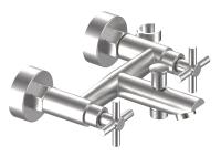 Смеситель для ванны и душа Esko Astana AA54 нержавеющая сталь