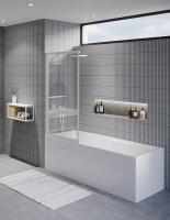 Шторка на ванну Riho Lucid 80x150 G005046121 профиль черный