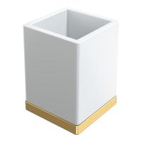 Стакан для зубных щеток Boheme Qubic 10961-G золото