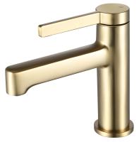 Смеситель для раковины Esko Sochi Gold SC26Gold золотой сатин матовый