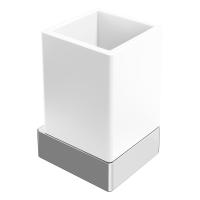 Стакан для зубных щеток Boheme Qubic 10724-CR хром