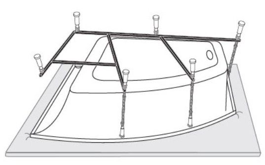Каркас для ванны Vagnerplast 150x100 VPK150100
