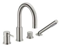 Смеситель на борт ванны Boheme Uno 460-NB никель