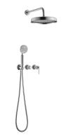 Душевой комплект со смесителем Boheme Eterna 174-NB никель встраиваемый